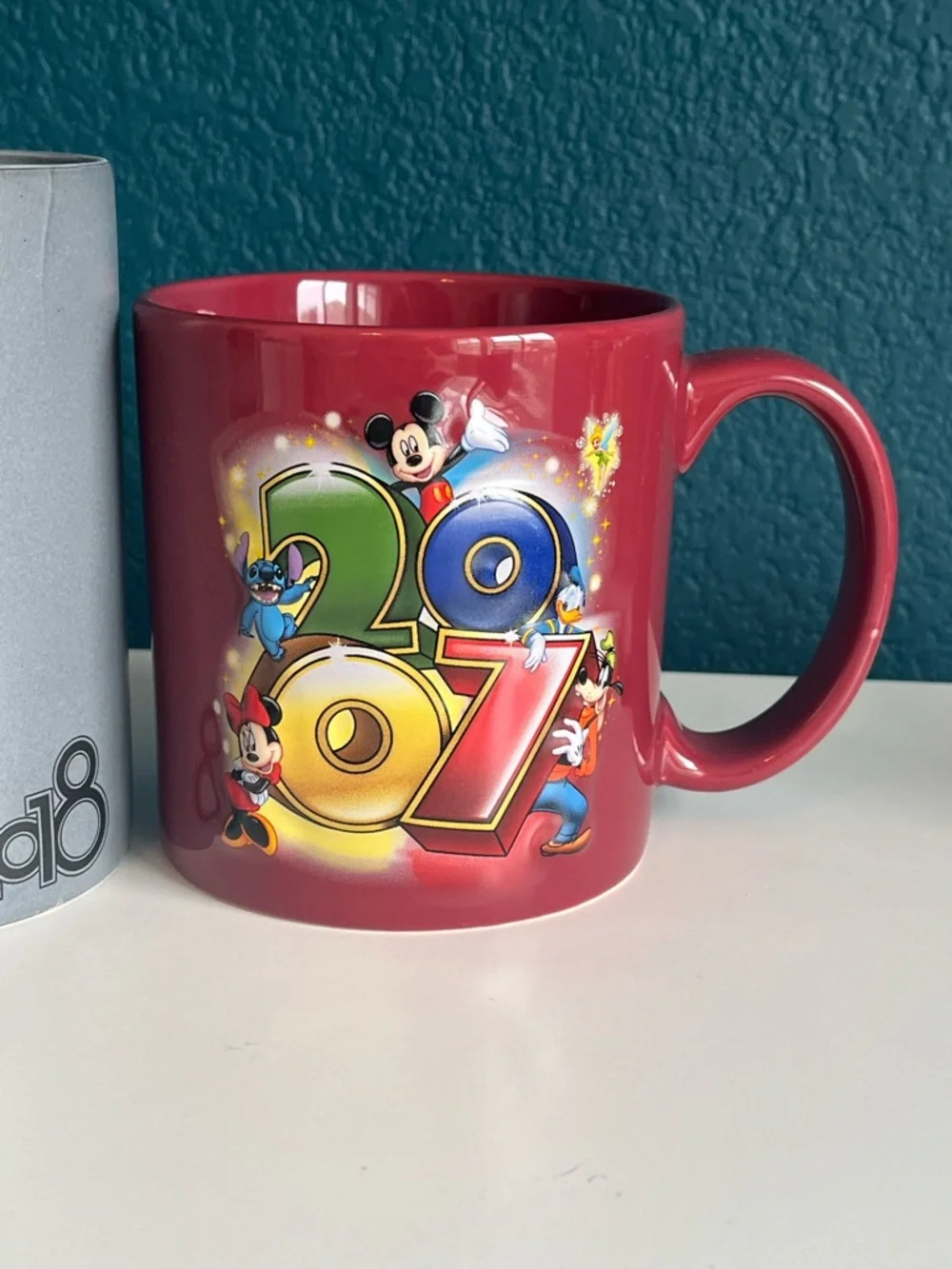 Disneyland 2007 & 2018 Walt Disney World Mickey Mouse Mugs Cups Souvenir